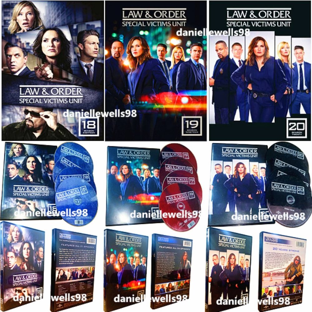 Law & Order: SVU Special Victims Unit: The Complete Season 18 19 20 DVD New